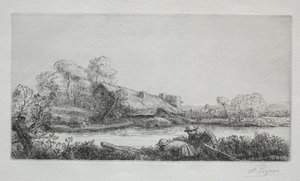 La fattoria sul fiume: effetto della sera da Alphonse Legros