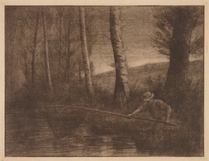 Il pesce nella rete a cerchio da Alphonse Legros