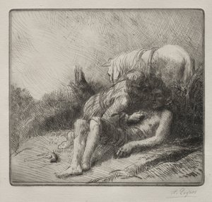 Il buon samaritano da Alphonse Legros