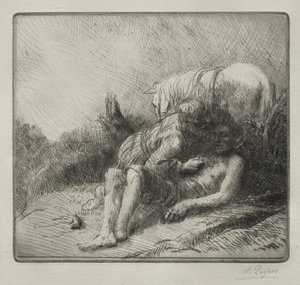 Il buon samaritano da Alphonse Legros