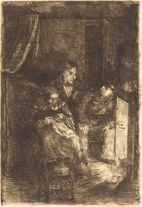 Il focolare Le foyer da Alphonse Legros