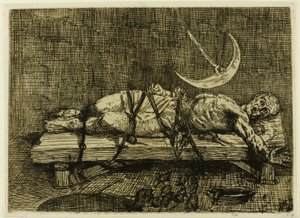 Il pozzo e il pendolo, seconda tavola da Alphonse Legros