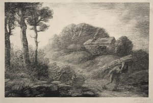 Il ritorno del raccoglitore di fascine (secondo stato) da Alphonse Legros