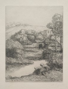 La lavanderia, detta Les Laveuses da Alphonse Legros