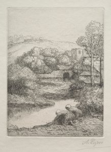 Il Lavatoio, detto Le Lavandaie (Le Lavoir, Dite "Les Laveuses") da Alphonse Legros