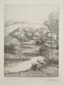 Il lavatoio, detto Le lavandaie da Alphonse Legros