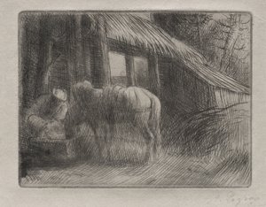 Il luogo di abbeveraggio (2ª Tavola) da Alphonse Legros