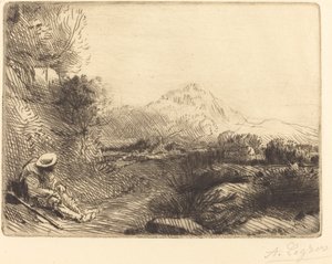 Viaggiatore che Riposa da Alphonse Legros