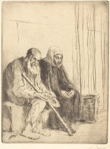 Due mendicanti da Alphonse Legros