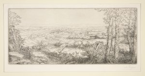 Una valle in Borgogna da Alphonse Legros