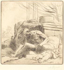 Vittima di un Incendio da Alphonse Legros
