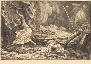 Vittime del fulmine da Alphonse Legros