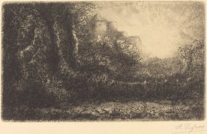 Veduta di un castello (Chateau de Poillet)