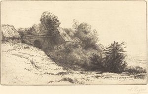 Vista di una fattoria, 2ª tavola La ferme du Bienheureux da Alphonse Legros