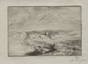 Villaggio di Wimille, vicino a Boulogne da Alphonse Legros