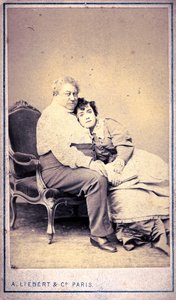 Alexandre Dumas e Miss Menken di Alphonse Liebert & C (foto)