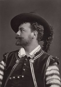 Ritratto di Victor Maurel (1848-1923) baritono francese come Don Giovanni di Mozart - fotografia di Alphonse Justin Liebert (1827-1914) da Alphonse Liebert