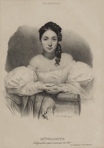 Ritratto di Mademoiselle Juliette Drouet. da Alphonse Leon Noel