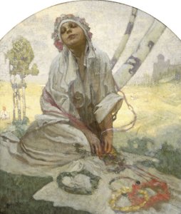 Sognatore del sole boemo da Alphonse Mucha