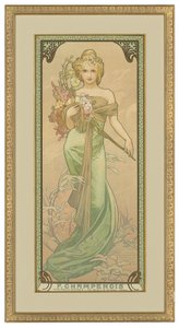 Le quattro stagioni: Primavera da Alphonse Mucha
