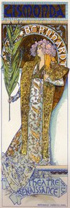 Gismonda con Sarah Bernhardt a Parigi da Alphonse Marie Mucha