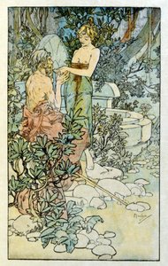 Illustrazione di Alphonse Mucha da "Clio" un