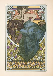 Tavola 47 dal libro "Documents Decoratifs", pubblicato nel 1902, 1902 da Alphonse Mucha