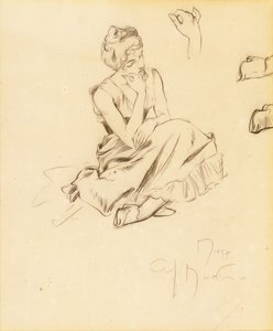 Studio di una donna seduta, 1897 da Alphonse Mucha