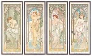 Le ore del giorno da Alphonse Mucha