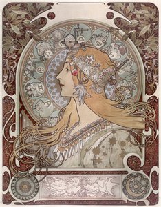 Zodiaco da Alphonse Mucha