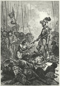 Francesco I di Francia fatto prigioniero alla Battaglia di Pavia