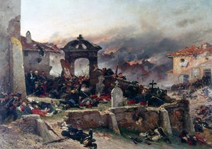 A Neuville, il cimitero di Saint-Privat da Alphonse Marie de Neuville
