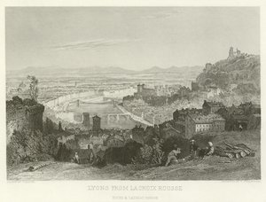 Lione da La Croix Rousse da Alphonse Marie de Neuville