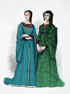 Ritratto di Louise de Savoie e Marguerite de Valois (Incisione) da Alphonse Marie de Neuville