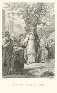 San Luigi che amministra la giustizia da Alphonse Marie de Neuville