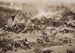 La battaglia di Champigny, 30 novembre 1870, illustrazione da 