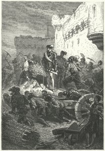 Francesco, Duca di Guisa che sovrintende alla costruzione delle difese di Metz, 1552 da Alphonse Marie de after Neuville