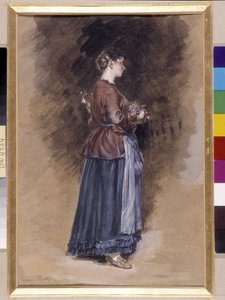 Cascina con il cesto di fiori da Alphonse Moutte