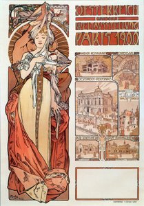 Manifesto pubblicitario di Alphonse Mucha per l