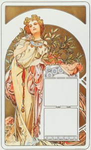 Manifesto pubblicitario di Alphonse Mucha per il calendario, 1898