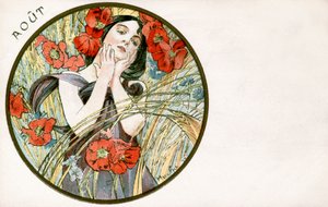 Agosto, 1900 da Alphonse Mucha