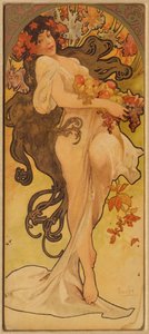 Autunno dalla serie Les Saisons, c1900 da Alphonse Mucha