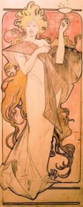 Champagne Ruinart da Alphonse Mucha