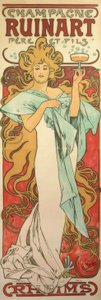 Champagne Ruinart Père et Fils da Alphonse Mucha