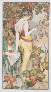 Cognac Bisquit, ca 1899 da Alphonse Mucha