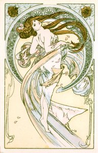 Danza, 1900 da Alphonse Mucha