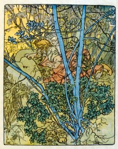 Illustrazione di Alphonse Mucha da "Clio" un