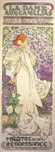 La Dame aux Camelias / Théâtre de la Renaissance da Alphonse Mucha