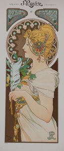 La Plume, 1899 da Alphonse Mucha