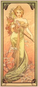 La primavera da Alphonse Mucha